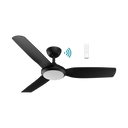 Martec Viper DC 48 inch 3 Blade Smart Ceiling Fan with WiFi Remote and LED Light at lights and fans online . Matt Black