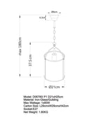 ISABELLA LANTERN D06780-P1 BLK