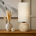 AMADOR a Travertine style table lamp for modern interiors