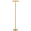 Close-up of the premium smoked glass diffuser showcasing the refined craftsmanship and soft LED light distribution of the Amity Floor Lamp.