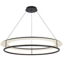 ARIVA 106CM LED pendant light with modern dual-ring design, 3CCT colour selection, and contemporary architectural ceiling lighting.