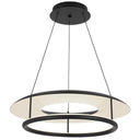 ARIVA 62CM LED pendant light with contemporary circular design, 3CCT colour selection, and dimmable architectural lighting.