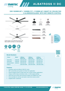 Albatross II DC 65″, 72″or 84″ Smart Ceiling Fan With WIFI Remote Control