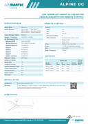 Martec Alpine DC ceiling fan specifications sheet 2 by Martec