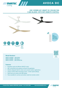 Avoca DC 48″ & 52″ Smart Ceiling Fan With WIFI Remote Control