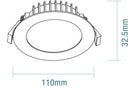 Blitz II 10W Tricolour LED Downlight