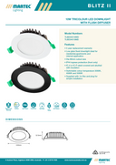 Blitz II 10W Tricolour LED Downlight