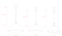 Cassidy Designer Pendant Light Dimensions 