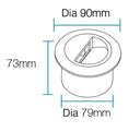 Circa 3W Recessed LED Wall Light