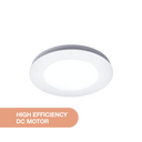 Martec Comet DC Round Exhaust Fan with Tricolour LED Light