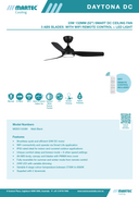 Modern Daytona smart WiFi ceiling fan with Smart Life App and LED light"

alt="Daytona DC ceiling fan reversible summer and winter mode with 8-speed remote control"

alt="Daytona 52 inch smart ceiling fan with LED light – stylish and energy efficient for Australian homes"