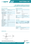 Daytona DC smart ceiling fan with LED light – modern design for Australian homes"martec cooling lightsandfansonline2