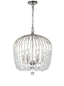 Evelyn 6 Light 48CM NICKLE