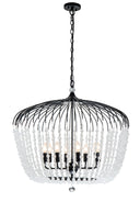 Evelyn 8 Light 75CM BLACK
