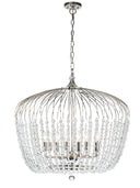 Evelyn 8 Light 75CM NICKLE
