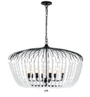 Evelyn 8 Light 75CM BLACK