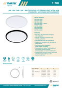 Fino 16W / 18W / 24W / 32W / 38W Tricolour LED Ceiling Light