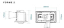 Forme 2 – 3 in 1 Bathroom Heater and Exhaust Fan with Tricolour LED Light