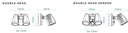 Fortress Pro 36W Tricolour LED Security Flood Light Double Head with or without Sensor