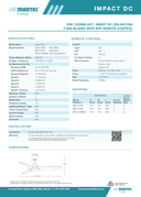 Product Description and Features Energy-efficient Impact DC ceiling fan reversible for summer and winter use