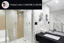 SR23M heated towel rail installed in contemporary Australian bathroom

