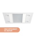 Linux DC – 3 in 1 Bathroom Heater and Exhaust Fan with Tricolour LED Light