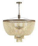 Maddisson P5 NAT 5 Light 70cm E27 Bead Pendant Bronze/Natural