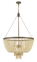 Maddisson P5 NAT 5 Light 70cm E27 Bead Pendant Bronze/Natural