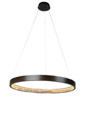 Margo 80CM GRA Single Tier 36W 3K LED Adjustable Crystal Pendant