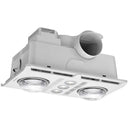 Profile Plus 2  3-in-1 Bathroom Heater with 2 Heat Lamps, Exhaust Fan and GU10 LED Light