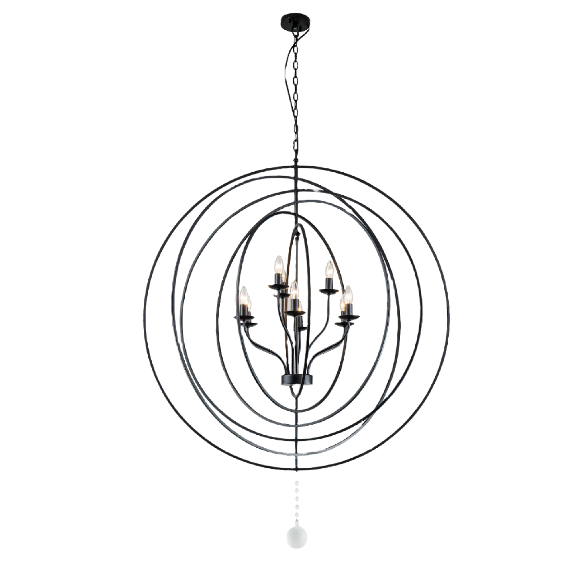 Maxwell 9 Light 116CM BLACK – Lights and Fans Online
