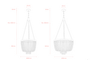 Maddisson Collection Chandeliers Dimensions 