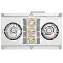 Profile Plus 2  3-in-1 Bathroom Heater with 2 Heat Lamps, Exhaust Fan and GU10 LED Light