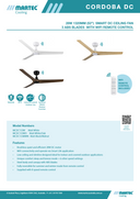 Cordoba Fan Light-Remote specifications 2