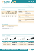 Product Spec 2 “Martec Modus Tricolour LED Up/Down Wall Light – 6W / 10W contemporary indoor outdoor lighting – presented by Lights and Fans Online”
