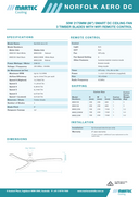 Martec Norfolk Aero DC Smart Ceiling Fan With WiFi Remote Control