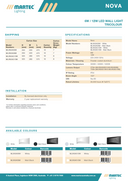 Product Spec 2 “Martec Nova Tricolour LED Wall Light – 6W / 12W modern decorative lighting – presented by Lights and Fans Online” 