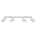 Picard 4 Light Ceiling Spotlight White with adjustable 360 degree GU10 3CCT LED heads for modern indoor lighting