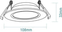 Prime 10W Tricolour LED Downlight