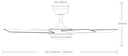Diagram Quantum DC 48 inch ceiling fan with LED light and remote – Martec Australia Quantum DC 52 inch ceiling fan with quiet DC motor, LED light and sleek modern design Energy-efficient Quantum DC ceiling fan with LED light, reversible for summer and winter