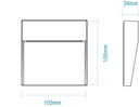 Regis Surface Mount Tricolour LED Step Light