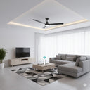 Martec Riviera DC 52″ Smart Ceiling Fan With WIFI Remote Control + LED light from lights and fans online in a modern living room 