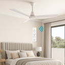 Martec Riviera DC 52″ Smart Ceiling Fan With WIFI Remote Control from lights and fans online in a  bedroom with a remote control on the wall