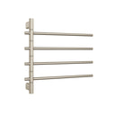 SV41 Polished Swivel Heated Towel Rail – 4 Bar Stainless Steel | 595 x 540mm