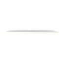 Spectra ultra slim LED oyster ceiling light tricolour from Martec  dimmable for apartments and indoor residential spaces Long, thin side view 