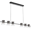 Adjustable suspension cables supporting the Tipico Linear Pendant, allowing customised installation for different ceiling heights.