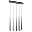 TRINA 10 Light Bar pendant light with modern linear design, integrated LED lighting, and premium carbon fiber-inspired architectural styling.