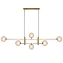 Modern Tyson 6 Pendant Light with six decorative G9 light fittings and premium iron construction for elegant interior lighting.