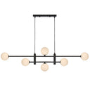 Premium Tyson 6 Pendant Light with adjustable 200cm cable suspension for high ceilings and open-plan living spaces.