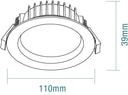 Titan II 10W Tricolour LED Downlight